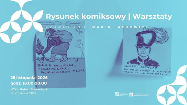 Marek Lachowicz poprowadzi warsztaty rysunku komiksowego w Gdańsku