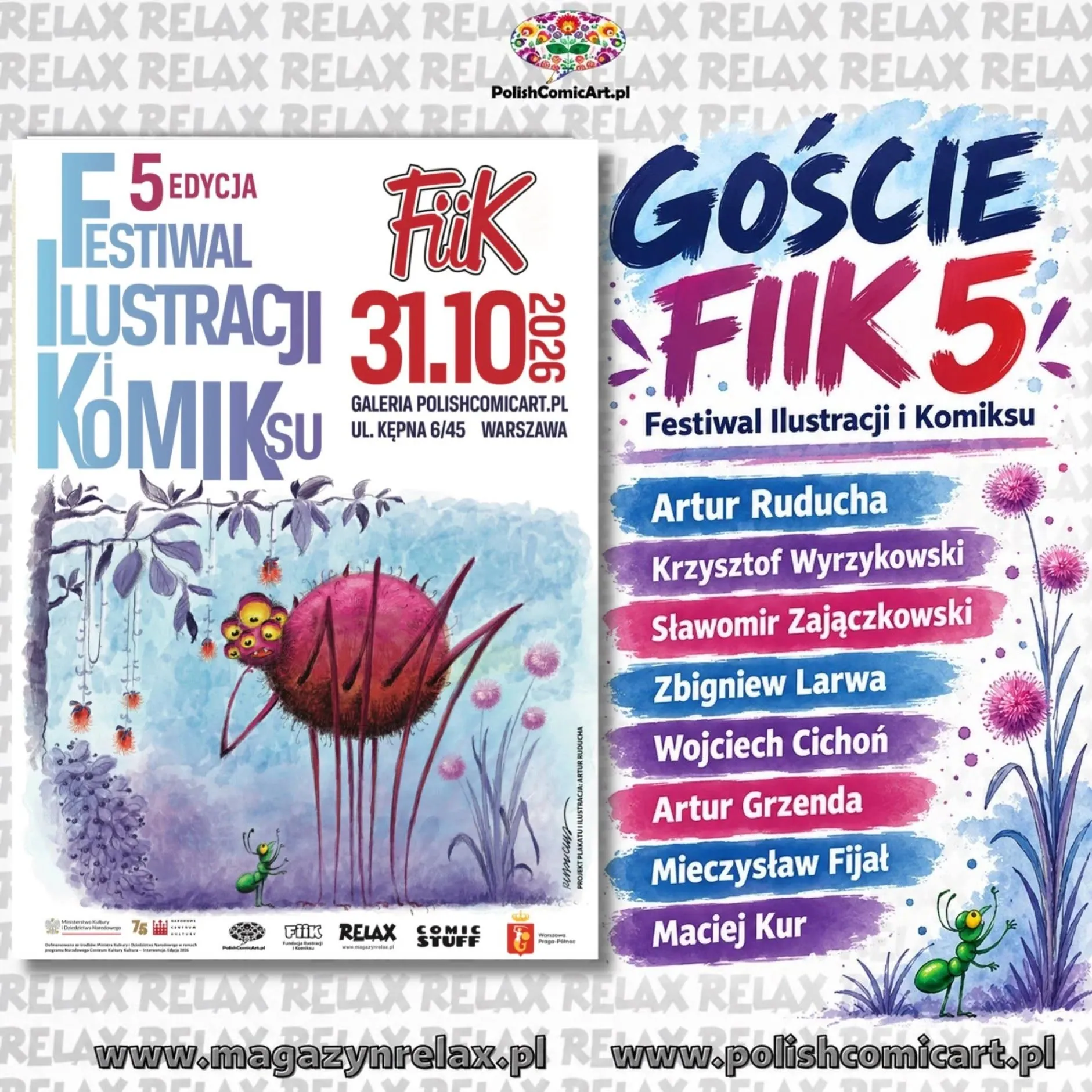 FiIK 5 ujawnia listę gości. Ośmiu twórców komiksowych przyjedzie do Warszawy