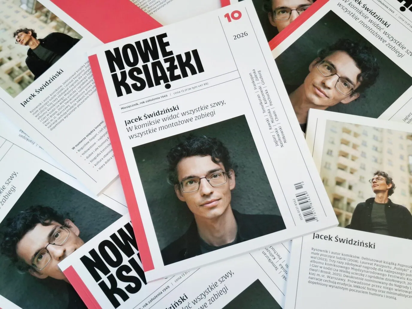 "Nowe Książki" o komiksach. Wewnątrz premierowy komiks Jacka Świdzińskiego