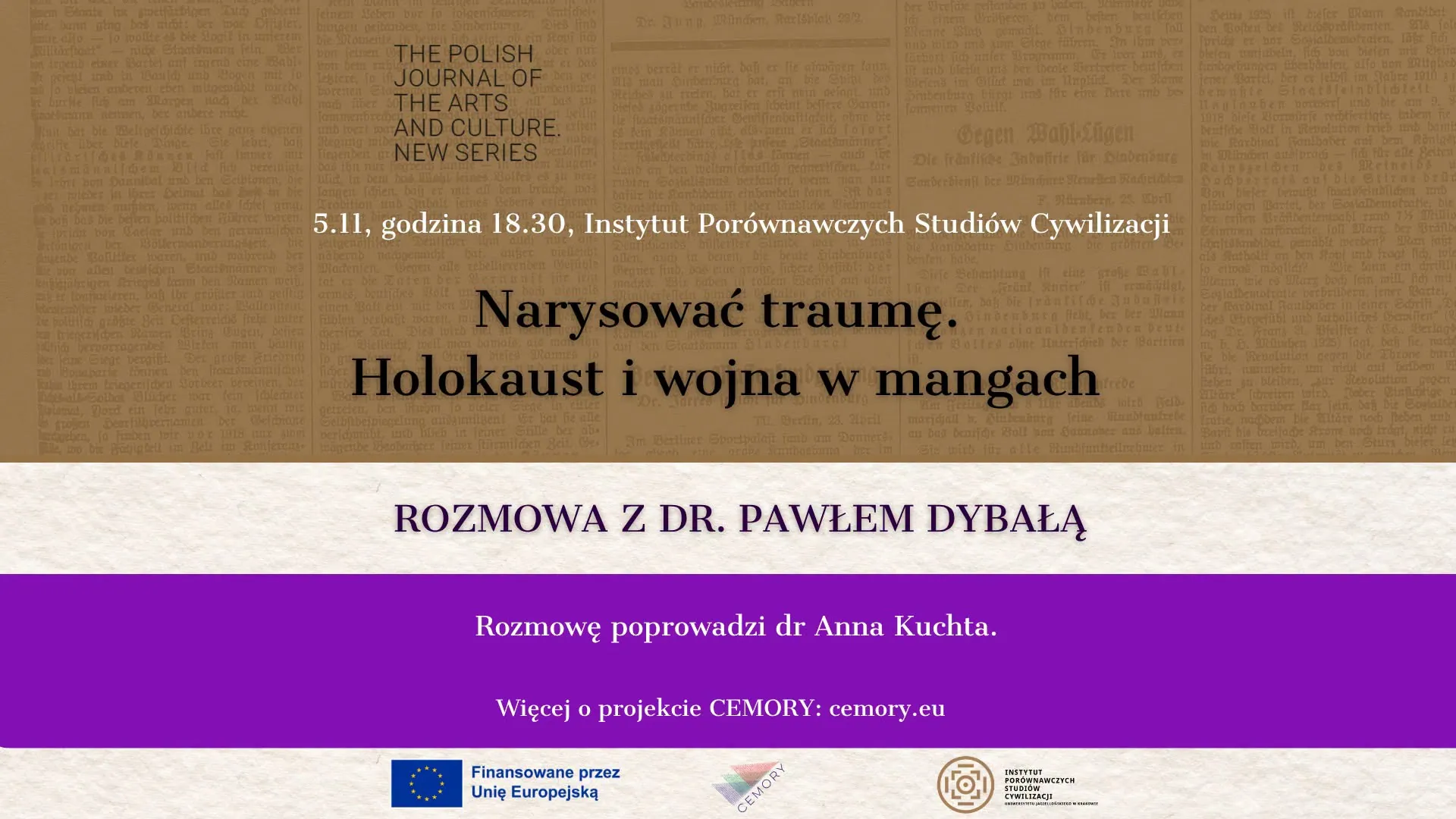 Holokaust i wojna w mangach. Uniwersytet Jagielloński zaprasza na dyskusję