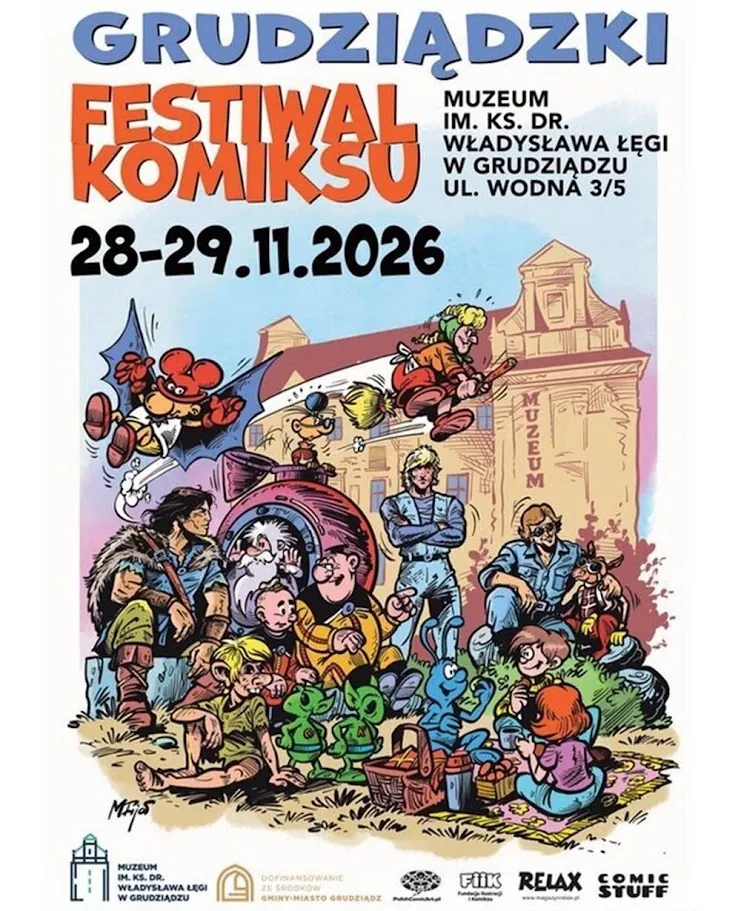 Grudziądzki Festiwal Komiksu 2026. Dwudniowe wydarzenie pod koniec listopada